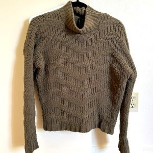 Green Turtleneck Sweater